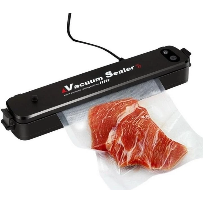 Домашній вакууматор для продуктів Vacuum Sealer LK202209-40 Кухонний вакуумний пакувальник  Чорний