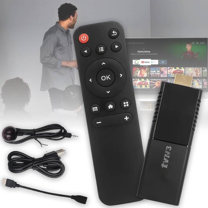 Смарт ТВ приставка для телевізора TV Stick 4K на Android 14 2GB 16GB