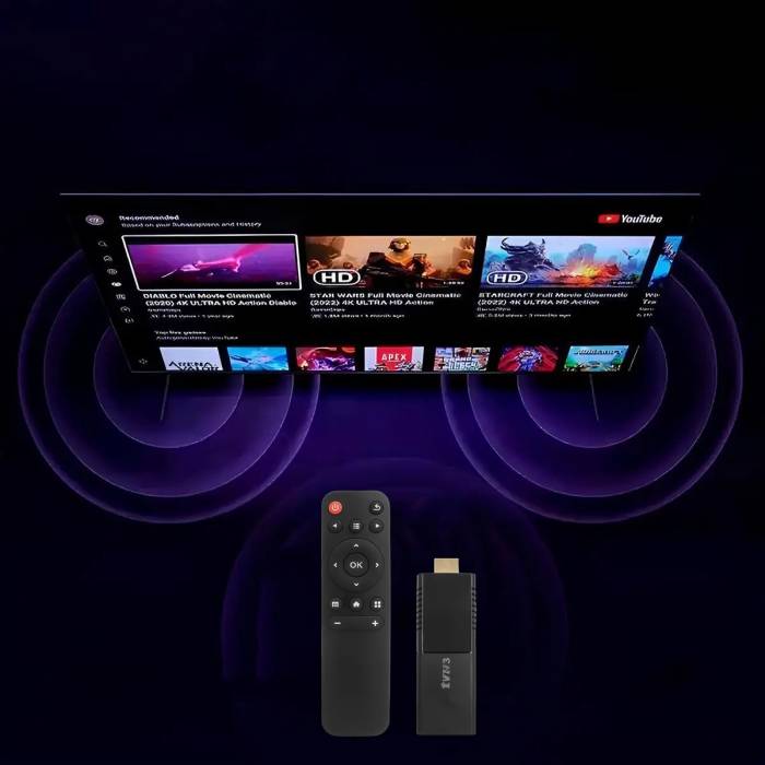 Смарт ТВ приставка для телевізора TV Stick 4K на Android 14 2GB 16GB