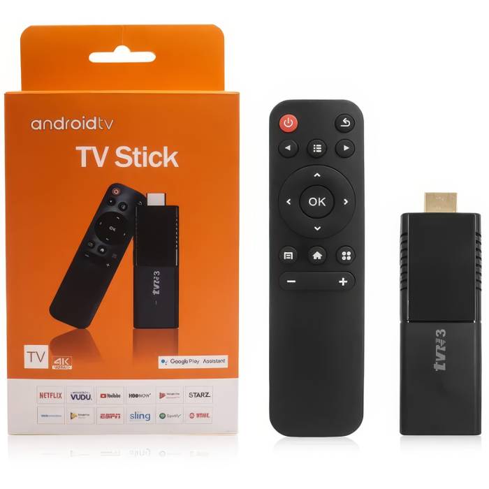 Смарт ТВ приставка для телевізора TV Stick 4K на Android 14 2GB 16GB