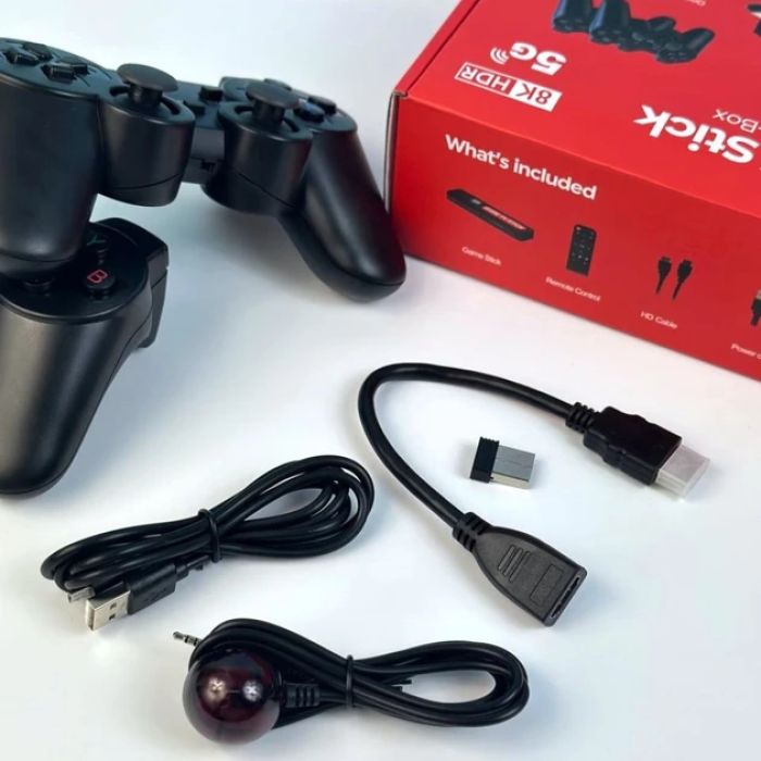 Приставка USB к телевизору с 2 джойстиками и пультом 5G 8K HD 3D