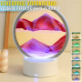 Настольная LED лампа-ночник "Песочные часы" с RGB подсветкой и сенсорным управлением