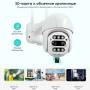 Камера видеонаблюдения уличная c WiFi и дальностью 30 м HD1080P 2MP 4мм+12мм Уличная поворотная камера CF26