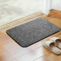 Килимок придверний з абсорбентом Clean Step Mat 70х45 см Чорний Поглинаючий підлоговий протиковзкий килимок
