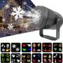 Вуличний різдвяний світлодіодний проектор LED Projection Lamp HA-98 Різдвяний проектор 16 візерунків