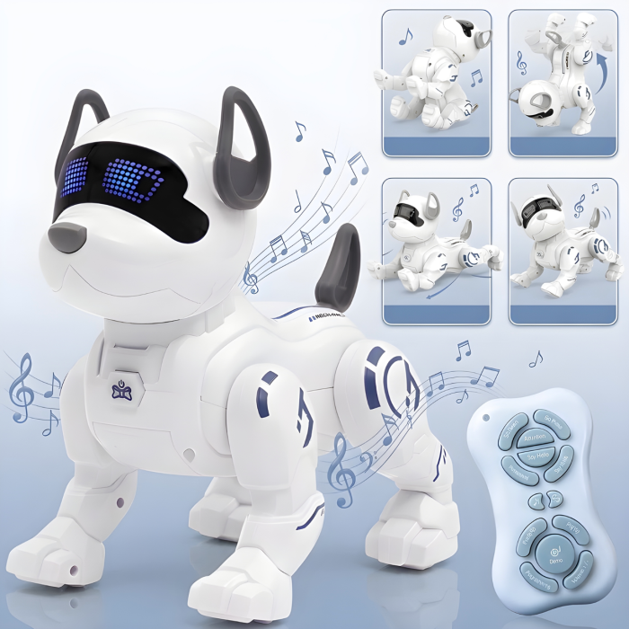 Собака-робот на радіокеруванні Intelligent Dog Робот зі звуковими та світловими ефектами