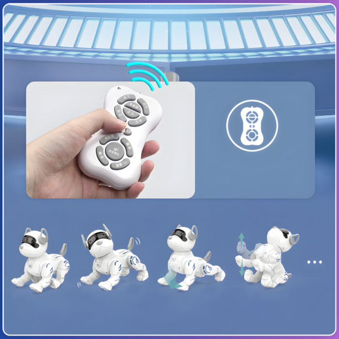 Собака-робот на радіокеруванні Intelligent Dog Робот зі звуковими та світловими ефектами