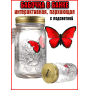 Декоративний нічник Метелик у банку Butterfly Інтерактивний метелик, що пурхає, в банку з підсвічуванням