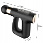 Портативный ручной массажер пистолет с 4 насадками Fascial Gun HB-007 Массажный перкуссионный пистолет