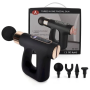 Портативный ручной массажер пистолет с 4 насадками Fascial Gun HB-007 Массажный перкуссионный пистолет