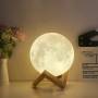 Настільний 3D-нічник із теплим/холодним білим світінням Magic Moon