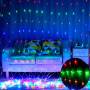 Гірлянда-сітка 100 LED прозорий провід 1.5х1.5м 220V Мультикольорова