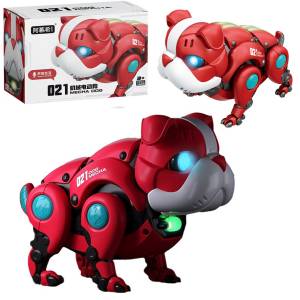 Танцюючий музичний Собака-робот з світловими ефектами Mecha Dog R11 Червоний