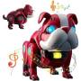 Танцюючий музичний Собака-робот з світловими ефектами Mecha Dog R11 Червоний