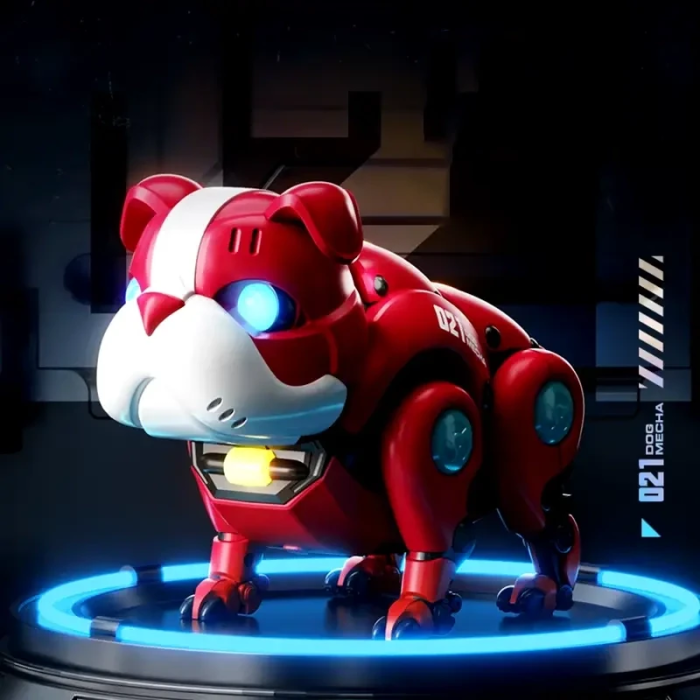 Танцюючий музичний Собака-робот з світловими ефектами Mecha Dog R11 Червоний