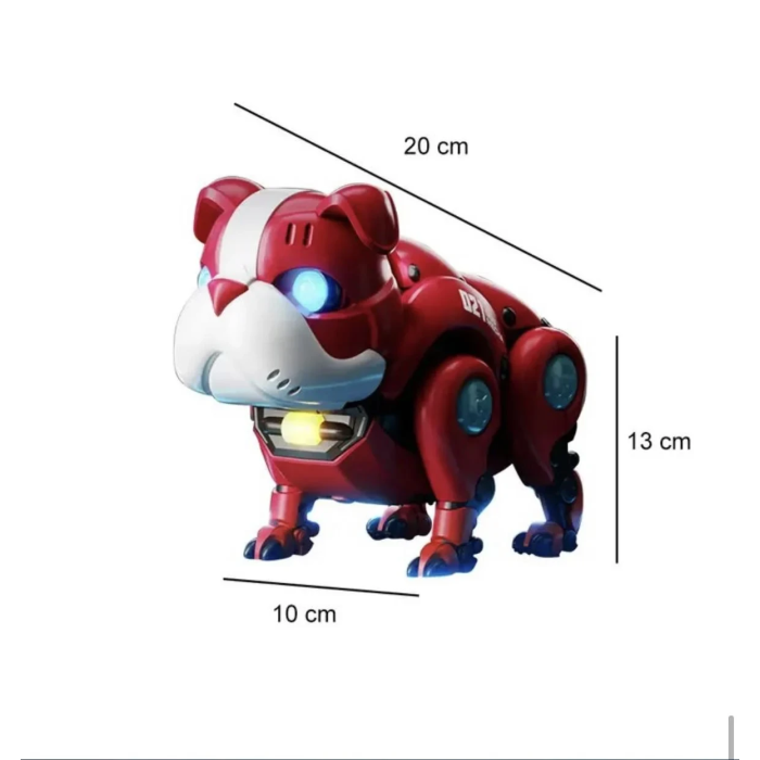Танцюючий музичний Собака-робот з світловими ефектами Mecha Dog R11 Червоний