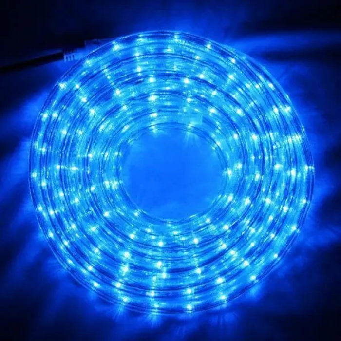 Вулична гірлянда “Дюралайт” 10 метрів 240 LED IP68 220V Синє світло