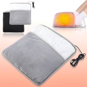 Портативна фланелева грілка для ніг з електричним підігрівом Foot warmer Килимок з USB підігрівом
