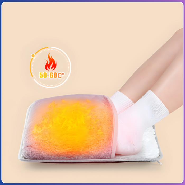 Портативна фланелева грілка для ніг з електричним підігрівом Foot warmer Килимок з USB підігрівом