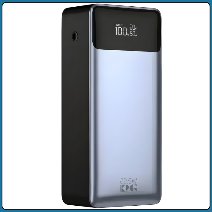 Повербанк 30000 mAh с встроенными кабелями Type-C и Lightning KP KPG-307 22.5W