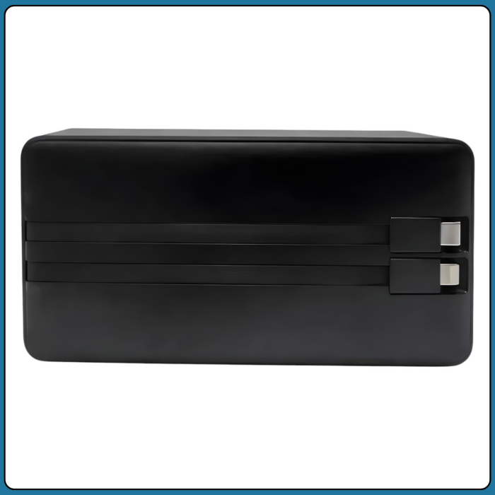 Повербанк 30000 mAh с встроенными кабелями Type-C и Lightning KP KPG-307 22.5W