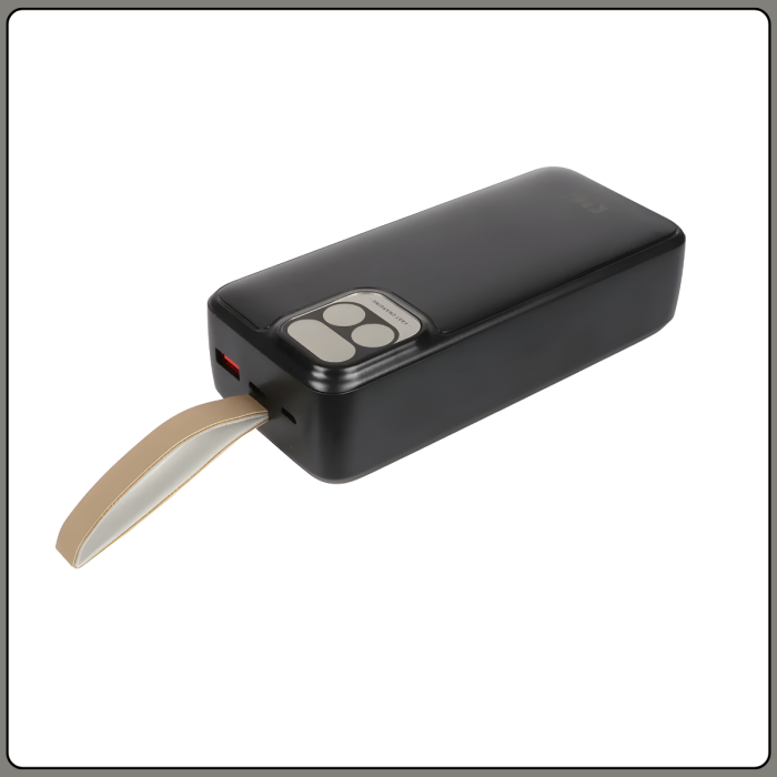 Повербанк 30000mAh с дисплеем и встроенными кабелями KP KPG-301 22.5W