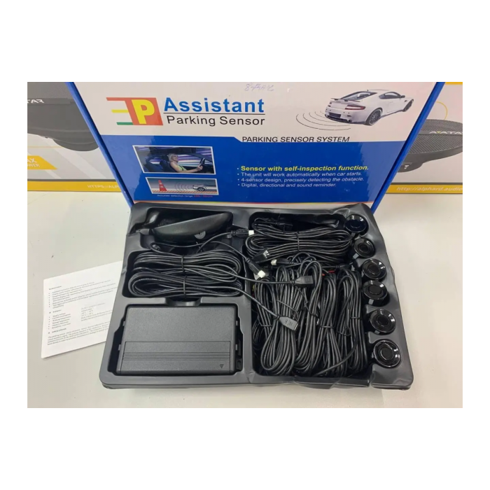 Паркувальна система на 8 датчиків паркування Assistant Parking Sensor Парктронік з LED дисплеєм та датчиками