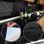 Самоклеюча Плівка 5м Чорна Мармур для Кухні Kitchen Sticker Мармурова Наклейка