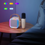 Портативна бездротова Bluetooth колонка K12 з 2 мікрофонами та підсвічуванням