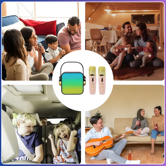Портативна Bluetooth-колонка ZX-03 з двома мікрофонами та підсвічуванням 10W