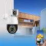 Вулична WiFi камера з двома об'єктивами та датчиком руху Smart Net Camera Портативна IP камера 3Мп