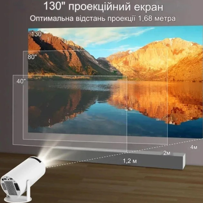 Мультимедійний портативний проектор на Android FG240430025Q Проектор з підтримкою Wi-Fi та Bluetooth