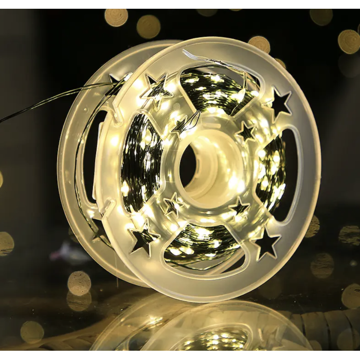 Электрическая гирлянда 100м 8 режимов 1000LED свечения Теплый белый