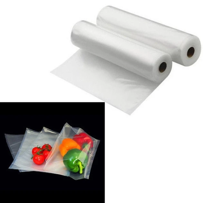 Харчові вакуумні пакети для вакууматора VACCUM BAG 15x500 см Пакети для вакуумування продуктів