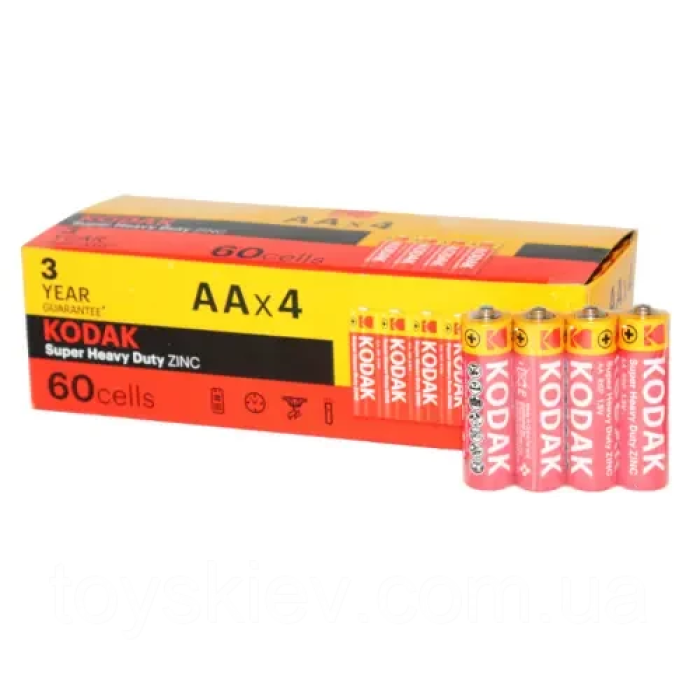 Батарейки (пальчик) KODAK R6/AA 4 шт