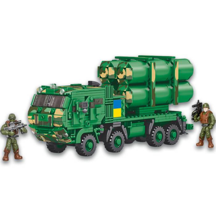 Конструктор на 752 деталі Військова машина РК Нептун та солдатами ЗСУ Limo Toy KB 1146