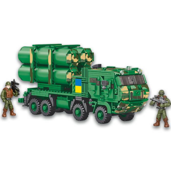 Конструктор на 752 деталі Військова машина РК Нептун та солдатами ЗСУ Limo Toy KB 1146