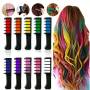 Набір крейд забарвлення для волосся 10 шт Hair chalk Гребінець з різнобарвними барвниками для волосся