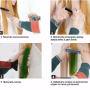 Набір крейд забарвлення для волосся 6 шт Hair chalk Гребінець з різнобарвними барвниками для волосся