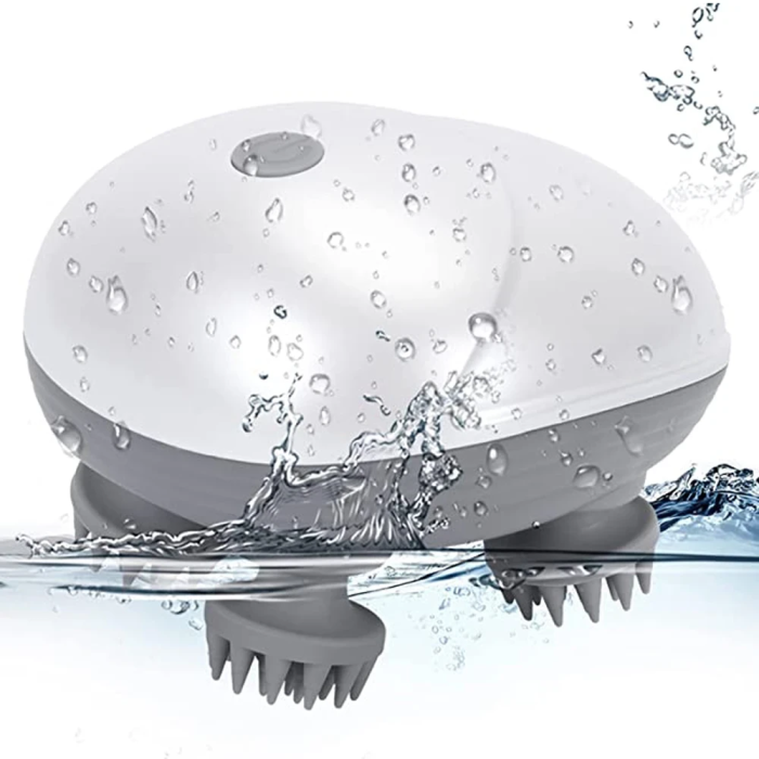 Портативный беспроводной массажер для головы Smart Scalp Massger Массажер для головы с силиконовыми насадками
