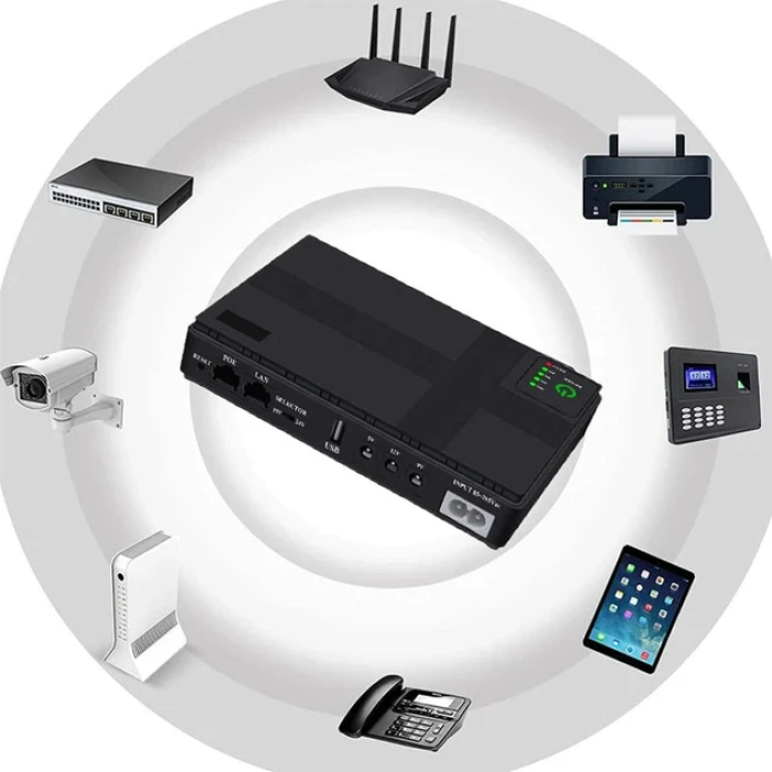 Джерело безперебійного живлення для роутера Mini DC UPS на 10400 mAh на 5V 9V 12V Power Bank для роутера