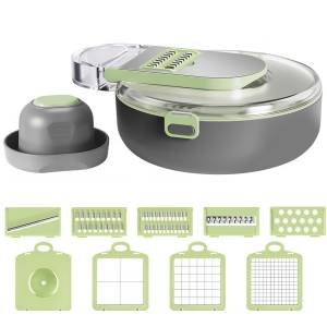 Багатофункціональна овочерізка зі змінними насадками Vegetable Cutter C351 Терка для овочів з контейнером