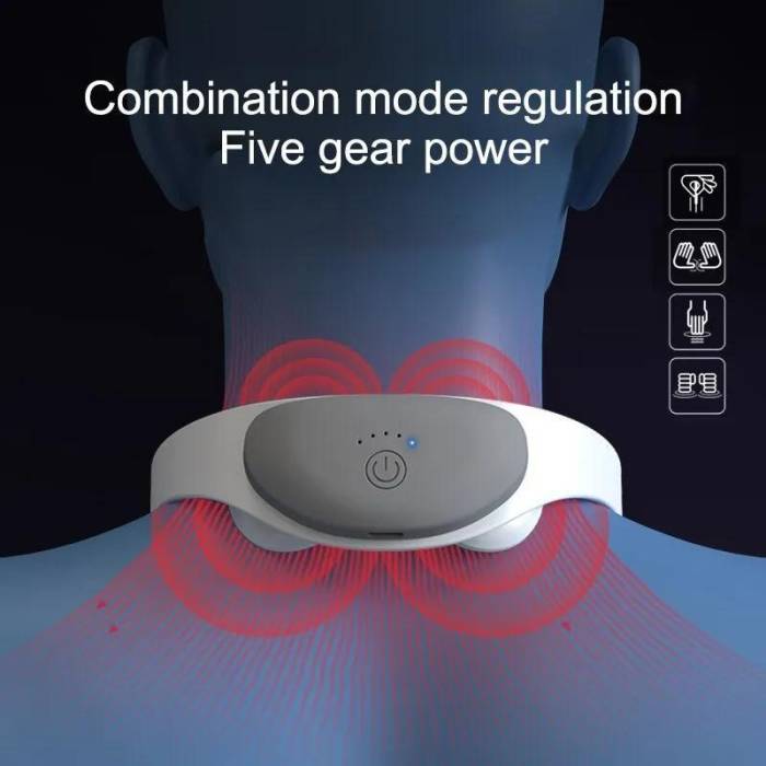 Електричний імпульсний масажер для шиї Neck Massager PR-A09 Міостимулятор для шиї