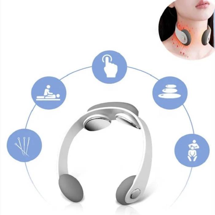 Електричний імпульсний масажер для шиї Neck Massager PR-A09 Міостимулятор для шиї