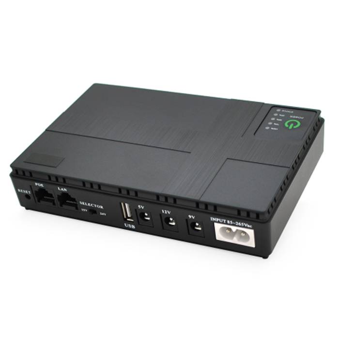 Джерело безперебійного живлення UPS-18W DC1018P для роутерів та комутаторів PON/POE-430 5//9/12V 1A 10400MAh
