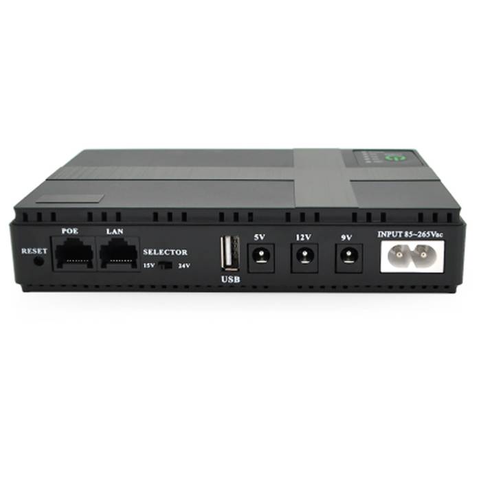 Джерело безперебійного живлення UPS-18W DC1018P для роутерів та комутаторів PON/POE-430 5//9/12V 1A 10400MAh