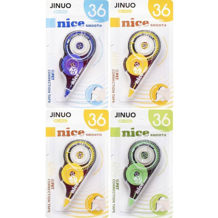 Корректор ленточный в пластиковом корпусе 36 метров JINUO 9562 ширина 5мм