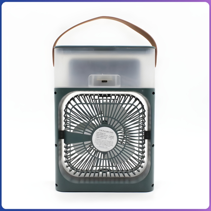 Портативний міні-кондиціонер із підсвічуванням Mini Air Conditioner Вентилятор із зволожувачем повітря Зелений