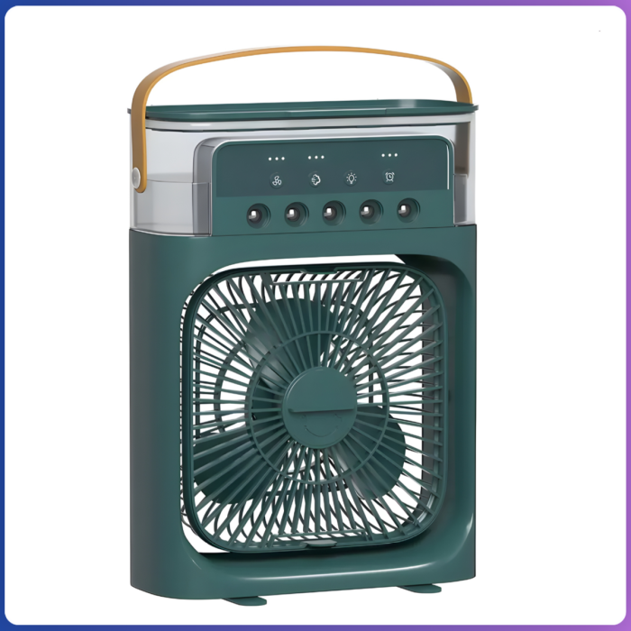 Портативний міні-кондиціонер із підсвічуванням Mini Air Conditioner Вентилятор із зволожувачем повітря Зелений