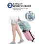 Вместительная дорожная сумка для путешествий Travel Bag AND XL-930 Мятный Складная дорожная сумка для вещей